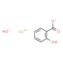 ChemSpider 2D Image | Hydroxy[2-(hydroxy-ÎºO)benzoato-ÎºO]copper | C7H6CuO4