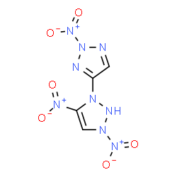 ChemSpider 2D Image | 2',3,5-Trinitro-2,3-dihydro-2'H-1,4'-bi-1,2,3-triazole | C4H3N9O6