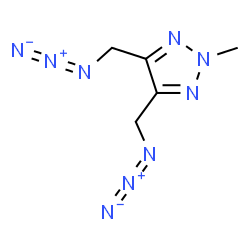 ChemSpider 2D Image | 4,5-Bis(azidomethyl)-2-methyl-2H-1,2,3-triazole | C5H7N9
