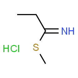 ChemSpider 2D Image | Methyl propanimidothioate hydrochloride (1:1) | C4H10ClNS