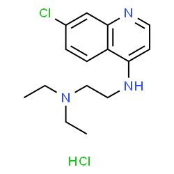ChemSpider 2D Image | N'-(7-Chloro-4-quinolinyl)-N,N-diethyl-1,2-ethanediamine hydrochloride (1:1) | C15H21Cl2N3