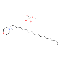 ChemSpider 2D Image | 4-Methyl-4-octadecylmorpholin-4-ium methyl sulfate | C24H51NO5S