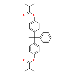 ChemSpider 2D Image | (1-Phenyl-1,1-ethanediyl)di-4,1-phenylene bis(2-methylpropanoate) | C28H30O4