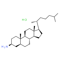 ChemSpider 2D Image | (3beta,5alpha)-Cholestan-3-amine hydrochloride (1:1) | C27H50ClN