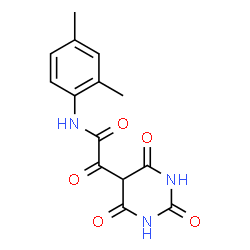 ChemSpider 2D Image | N-(2,4-Dimethylphenyl)-2-oxo-2-(2,4,6-trioxohexahydro-5-pyrimidinyl)acetamide | C14H13N3O5