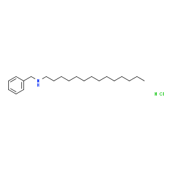 ChemSpider 2D Image | N-Benzyl-1-tetradecanamine hydrochloride (1:1) | C21H38ClN