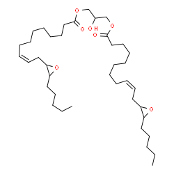 ChemSpider 2D Image | 2-Hydroxy-1,3-propanediyl (9Z,9'Z)bis[11-(3-pentyl-2-oxiranyl)-9-undecenoate] | C39H68O7