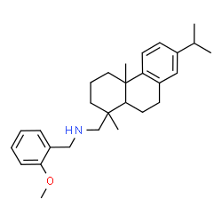 ChemSpider 2D Image | N-(2-Methoxybenzyl)abieta-8,11,13-trien-18-amine | C28H39NO