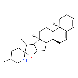 ChemSpider 2D Image | (9xi,14xi,16xi,17xi,20xi)-Spirosola-3,5-diene | C27H41NO
