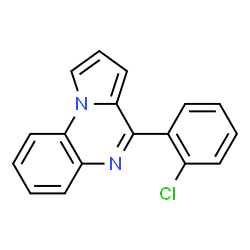 ChemSpider 2D Image | 4-(2-Chlorophenyl)pyrrolo[1,2-a]quinoxaline | C17H11ClN2