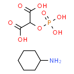 ChemSpider 2D Image | (Phosphonooxy)malonic acid - cyclohexanamine (1:1) | C9H18NO8P
