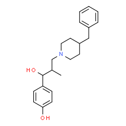 ChemSpider 2D Image | 4-[3-(4-Benzyl-1-piperidinyl)-1-hydroxy-2-methylpropyl]phenol | C22H29NO2