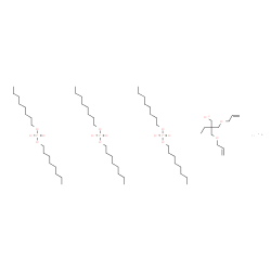 ChemSpider 2D Image | Titanium(4+) dioctyl phosphate 2,2-bis[(allyloxy)methyl]-1-butanolate (1:3:1) | C60H123O15P3Ti