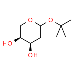 ChemSpider 2D Image | 2-Methyl-2-propanyl 2-deoxy-L-erythro-pentopyranoside | C9H18O4