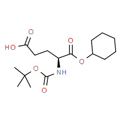 ChemSpider 2D Image | Boc-Glu-OcHex | C16H27NO6