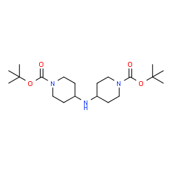 ChemSpider 2D Image | Bis(2-methyl-2-propanyl) 4,4'-iminodi(1-piperidinecarboxylate) | C20H37N3O4