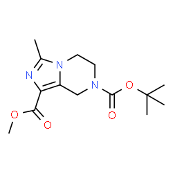 ChemSpider 2D Image | 1-Methyl 7-(2-methyl-2-propanyl) 3-methyl-5,6-dihydroimidazo[1,5-a]pyrazine-1,7(8H)-dicarboxylate | C14H21N3O4