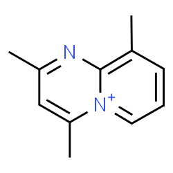 ChemSpider 2D Image | 2,4,9-Trimethylpyrido[1,2-a]pyrimidin-5-ium | C11H13N2