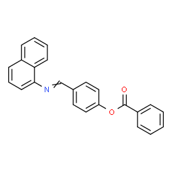 ChemSpider 2D Image | 4-[(1-Naphthylimino)methyl]phenyl benzoate | C24H17NO2