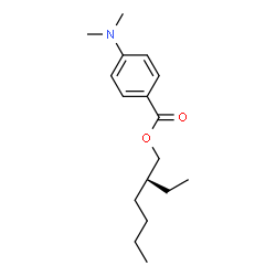 ChemSpider 2D Image | (2S)-2-Ethylhexyl 4-(dimethylamino)benzoate | C17H27NO2