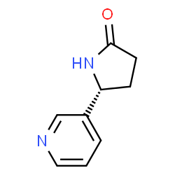 ChemSpider 2D Image | (5R)-5-(3-Pyridinyl)-2-pyrrolidinone | C9H10N2O