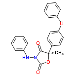 InChI=1/C22H18N2O4/c1-22(16-12-14-19(15-13-16)27-18-10-6-3-7-11-18)20(25)24(21(26)28-22)23-17-8-4-2-5-9-17/h2-15,23H,1H3/t22-/m1/s1