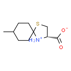 ChemSpider 2D Image | (3S)-8-Methyl-1-thia-4-azoniaspiro[4.5]decane-3-carboxylate | C10H17NO2S