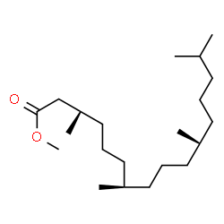 ChemSpider 2D Image | Methyl (3R,7R,11R)-3,7,11,15-tetramethylhexadecanoate | C21H42O2
