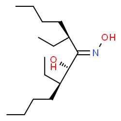 ChemSpider 2D Image | (5R,6S,7E,8S)-5,8-Diethyl-7-(hydroxyimino)-6-dodecanol | C16H33NO2