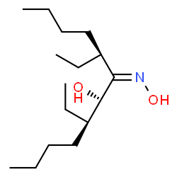 ChemSpider 2D Image | (5R,6S,7Z,8S)-5,8-Diethyl-7-(hydroxyimino)-6-dodecanol | C16H33NO2