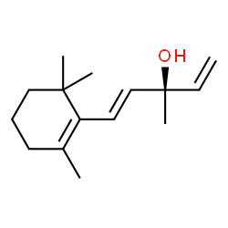 ChemSpider 2D Image | (1E,3R)-3-Methyl-1-(2,6,6-trimethyl-1-cyclohexen-1-yl)-1,4-pentadien-3-ol | C15H24O