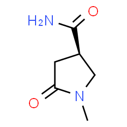 ChemSpider 2D Image | (3R)-1-Methyl-5-oxo-3-pyrrolidinecarboxamide | C6H10N2O2