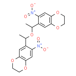 ChemSpider 2D Image | 6,6'-(Oxydi-1,1-ethanediyl)bis(7-nitro-2,3-dihydro-1,4-benzodioxine) | C20H20N2O9