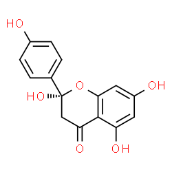 ChemSpider 2D Image | (2S)-2,5,7-Trihydroxy-2-(4-hydroxyphenyl)-2,3-dihydro-4H-chromen-4-one | C15H12O6