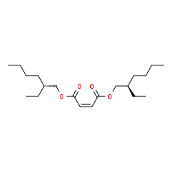 ChemSpider 2D Image | Bis[(2R)-2-ethylhexyl] (2Z)-2-butenedioate | C20H36O4