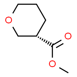 ChemSpider 2D Image | Methyl (3S)-tetrahydro-2H-pyran-3-carboxylate | C7H12O3