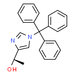 ChemSpider 2D Image | (1R)-1-(1-Trityl-1H-imidazol-4-yl)ethanol | C24H22N2O