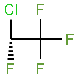 ChemSpider 2D Image | (2R)-2-Chloro-1,1,1,2-tetrafluoroethane | C2HClF4