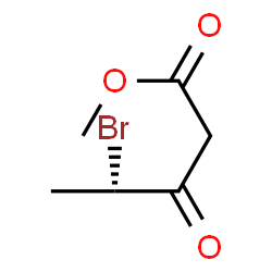 ChemSpider 2D Image | Methyl (4S)-4-bromo-3-oxopentanoate | C6H9BrO3