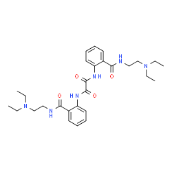 ChemSpider 2D Image | N,N'-Bis(2-{[2-(diethylamino)ethyl]carbamoyl}phenyl)ethanediamide | C28H40N6O4
