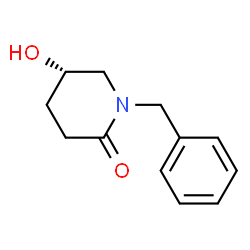 ChemSpider 2D Image | (5S)-1-Benzyl-5-hydroxy-2-piperidinone | C12H15NO2