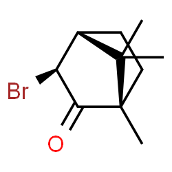 ChemSpider 2D Image | (1S,3S,4R)-3-Bromo-1,7,7-trimethylbicyclo[2.2.1]heptan-2-one | C10H15BrO