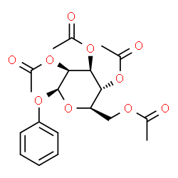 ChemSpider 2D Image | Phenyl 2,3,4,6-tetra-O-acetyl-beta-D-mannopyranoside | C20H24O10