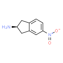 ChemSpider 2D Image | (2S)-5-Nitro-2-indanamine | C9H10N2O2