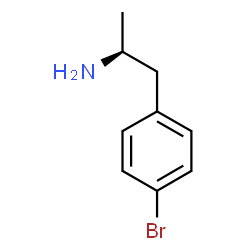 ChemSpider 2D Image | (2S)-1-(4-Bromophenyl)-2-propanamine | C9H12BrN