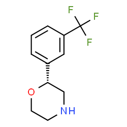 ChemSpider 2D Image | (2R)-2-[3-(Trifluoromethyl)phenyl]morpholine | C11H12F3NO