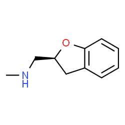 ChemSpider 2D Image | 1-[(2S)-2,3-Dihydro-1-benzofuran-2-yl]-N-methylmethanamine | C10H13NO