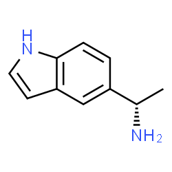 ChemSpider 2D Image | (1S)-1-(1H-Indol-5-yl)ethanamine | C10H12N2