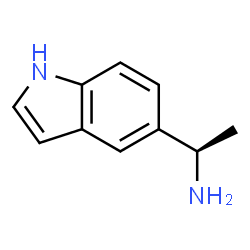 ChemSpider 2D Image | (1R)-1-(1H-Indol-5-yl)ethanamine | C10H12N2