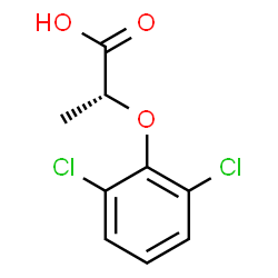 ChemSpider 2D Image | (2R)-2-(2,6-Dichlorophenoxy)propanoic acid | C9H8Cl2O3